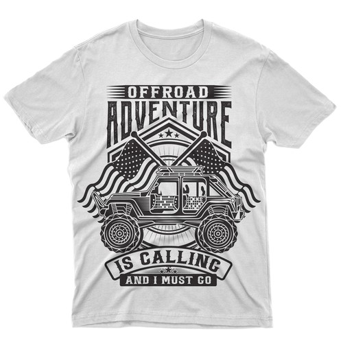 Offroad Jeep T-Shirt Design