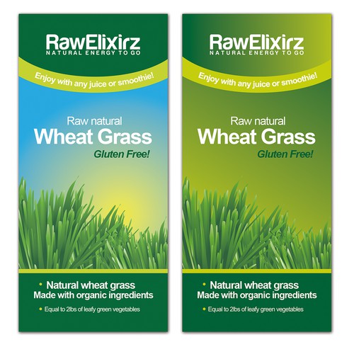Help Raw Elixirz - Natural Energy to Go with a new product label