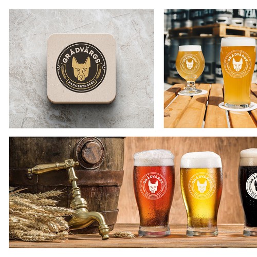 Logo design for a nano brewery in Sweden.