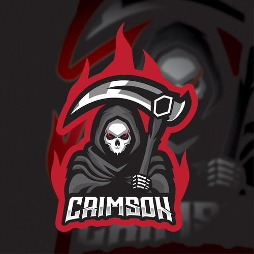 Crimson Mascot Logo for streamers