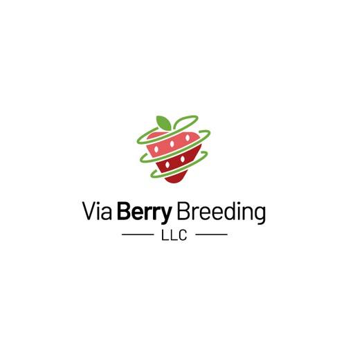 Logo for strawberry breeding company