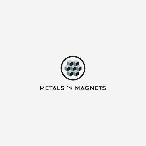 Winning logo design for Metals' n Magnets.