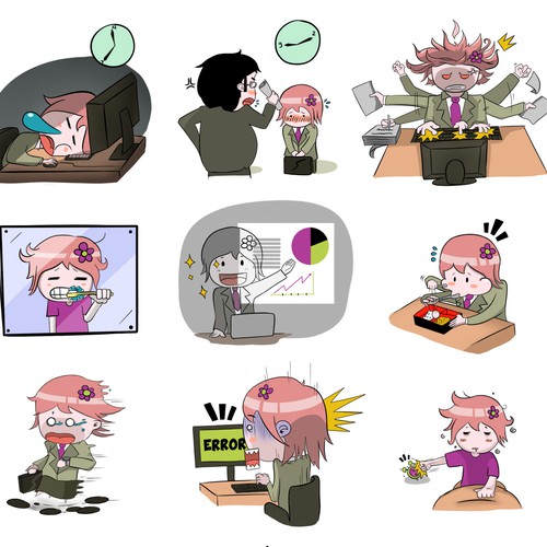 Create FUNNY Character Stickers for Dingaling: a free calling/messaging app