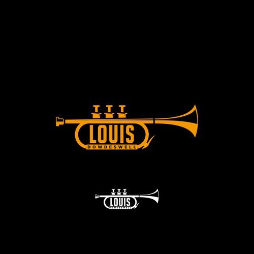 Designing a logo for Louis Dowdeswell (trumpet player)