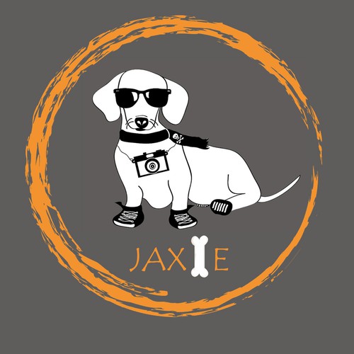 logo for adventure gear for pets,jexie