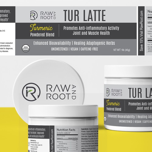 Organic label for a supplement line