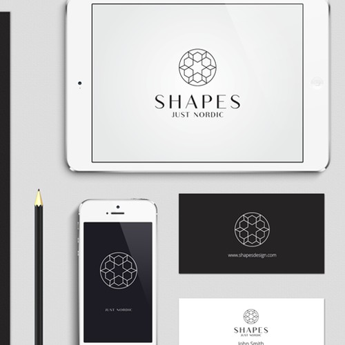 SHAPES logo design