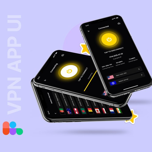 VPN app ui