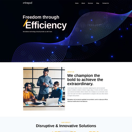 Web design for technology consulting firm