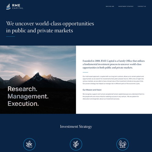 RME Capital | Squarespace Website Design & Build