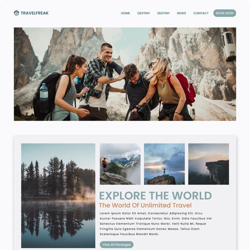 Travel Web | UI Design