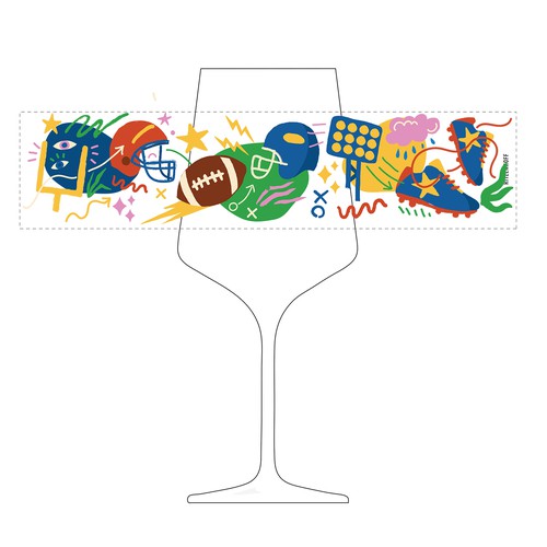 Bold Glass Design Inspired by American Football