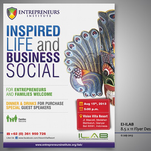 New postcard or flyer wanted for Entrepreneurs Institute
