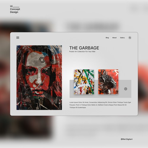 Poster Art | Web UI Design