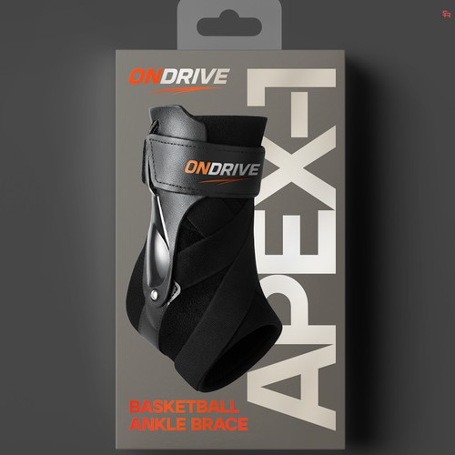  ONDRIVE Basketball Ankle Brace - Packaging Design
