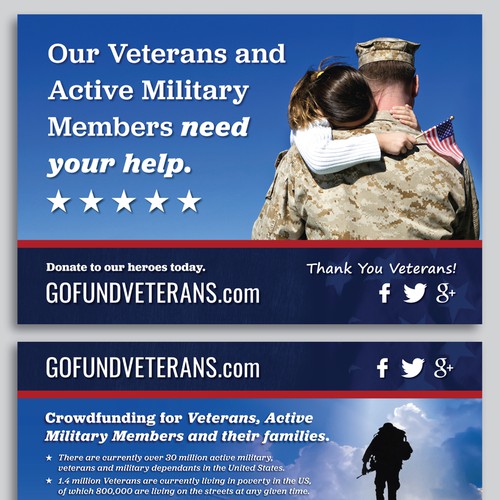 Captivating design for veterans' startup