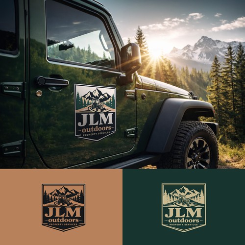 Outdoor services badge logo