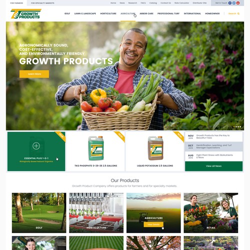 Growth Products Web Site