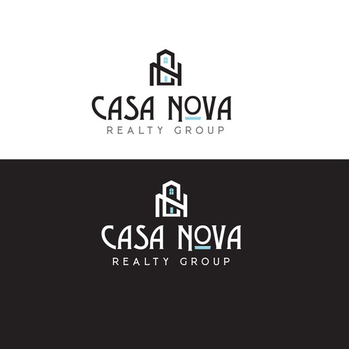 Bold Art Deco Logo for Realtor Group