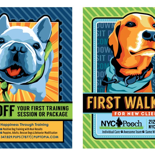 Bold Artwork Needed For Dual Sided Dog Post Card