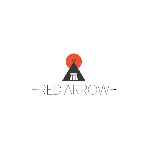 Create a new logo for Red Arrow an upcoming summer camp