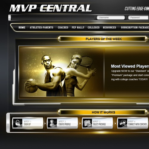 Create the next Cutting Edge College Recruitment Website design for MVP CENTRAL