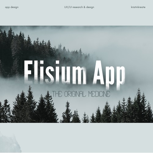 Elisium Mobile App UX/UI Research & Design