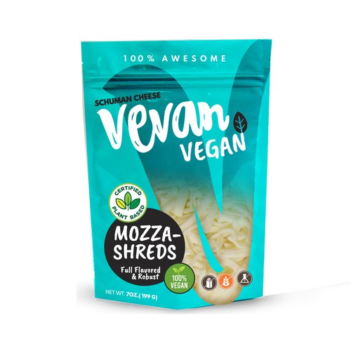 vegan cheese package desin