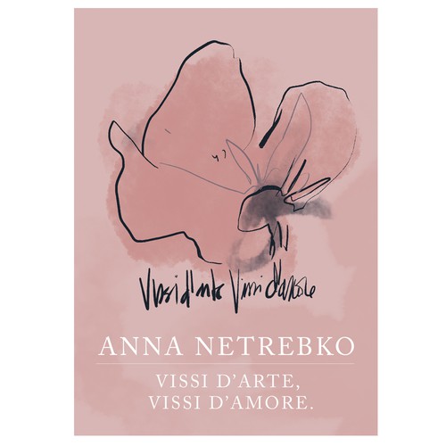 Key Visual Illustration for Soprano Opera Singer Anna Netrebko´s new album