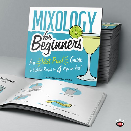 Book cover design for creative mixology