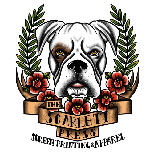 T-shirt Concept for The Scarlett Press