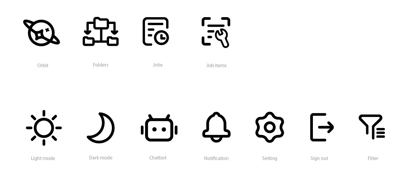 Quiree Web App - Icons