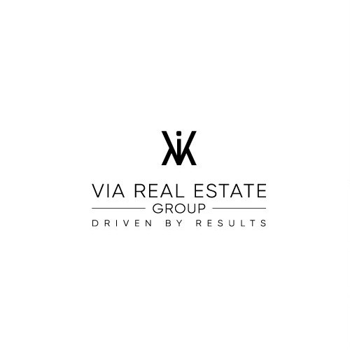 Modern mature and sophisticated logo for Via Real Estate Group - Driven By Results