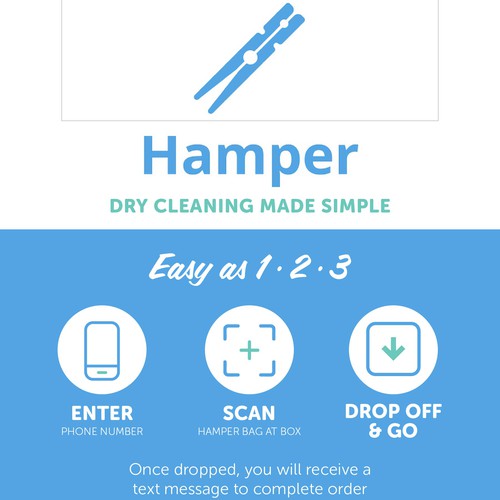 Eye catching design for Hamper Dry Cleaning