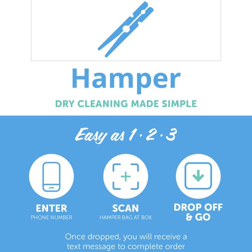 Eye catching design for Hamper Dry Cleaning