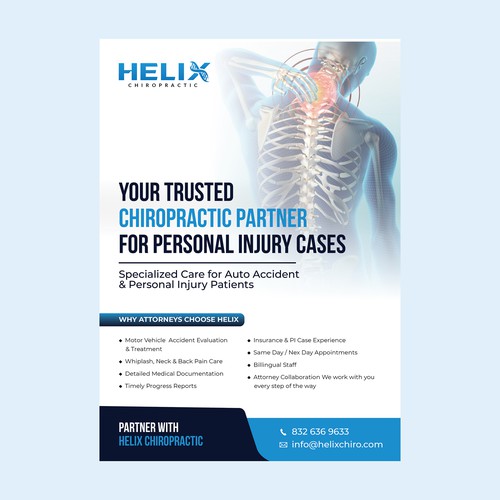 Premium Double-Sided Flyer Design for Helix Chiropractic
