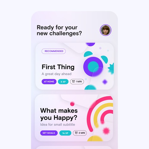 Psychology backed challenges app