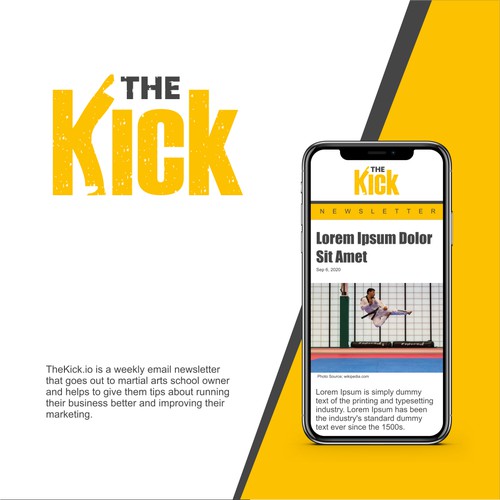 Creative logotype for The Kick