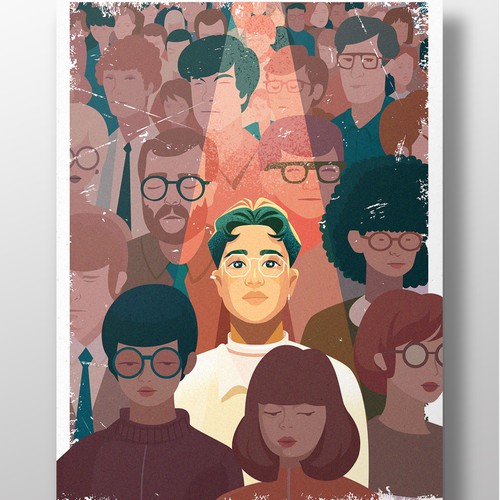 "I feel infinite" poster illustration