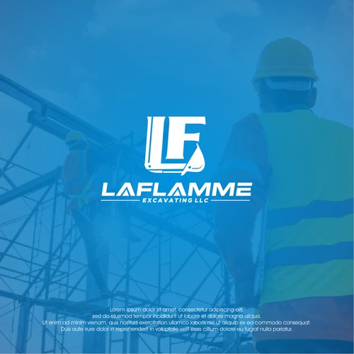 concept logo for LaFlame Excavating
