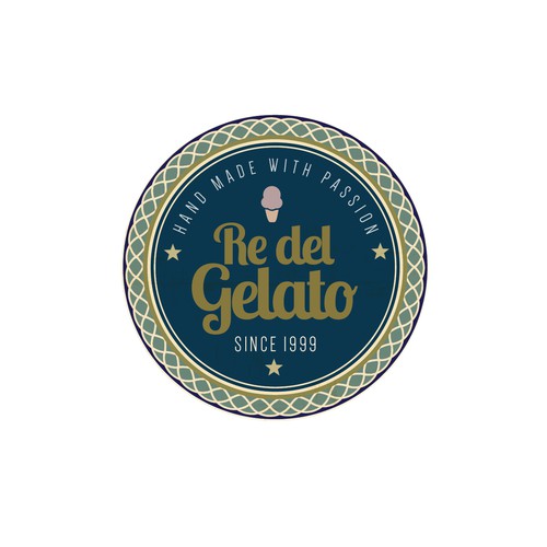 Vintage Logodesign für Eismanufaktur