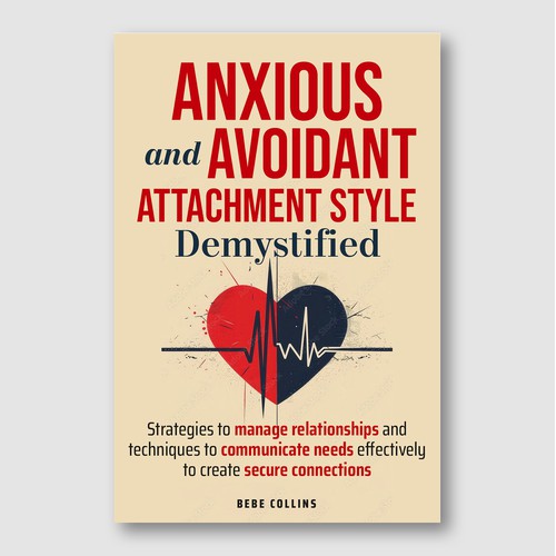 Split Heart Psychology Cover – Emotional Clarity & Contrast