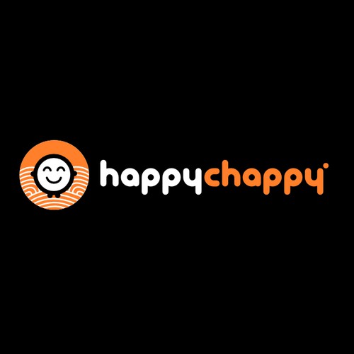 Create a fun, premium-looking logo for Happy Chappy!