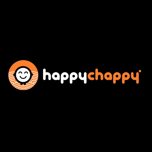 Create a fun, premium-looking logo for Happy Chappy!