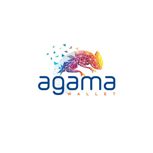 modern logo for agama wallet