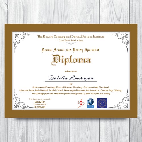 Certificate Design