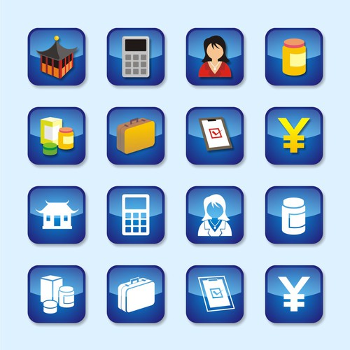 Icons set for JV Tech web application