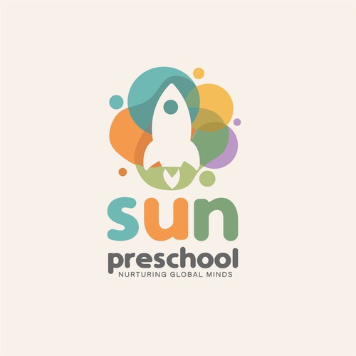Beautiful, playful logo for Sun preschool