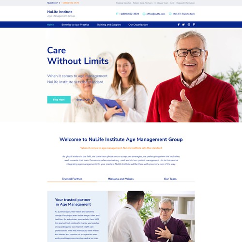 Web Design Concept for Medical Institute