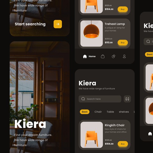 Design for Furniture mobile apps.